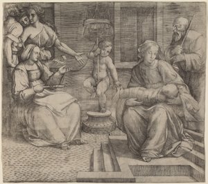 Holy Family with Saint Elizabeth and the Infant Saint John the Baptist by Jacopo Francia