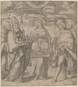 Patron Saints of Bologna by Jacopo Francia