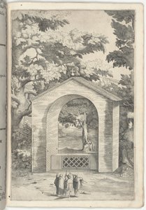 Chapel of the Spring in the Beech Tree [plate Q] by Jacopo Ligozzi