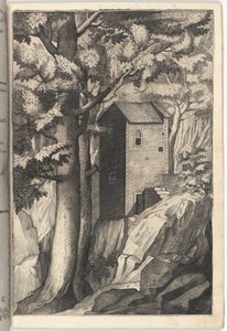 Exterior View of the Chapel of the Cardinal (plate G) by Jacopo Ligozzi