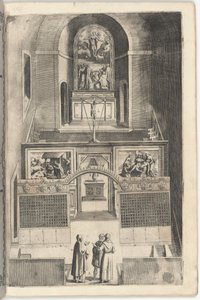 Interior of the Minor Church (plate F) by Jacopo Ligozzi