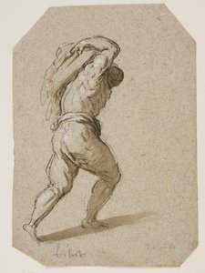 Man Carrying a Heavy Burden on His Back