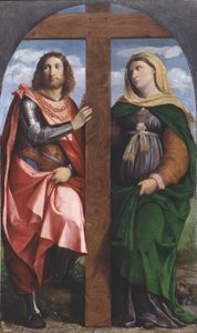Exaltation of the Cross. Saints Constantine the Great and Helena, 1520-1522