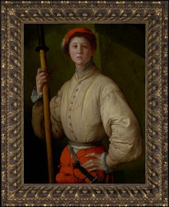 Portrait of a Halberdier (Francesco Guardi?)