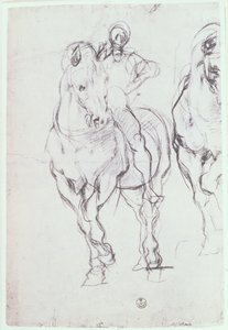 Study of a horseman for The Israelites Quenching Their Thirst in the Desert by Jacopo Pontormo