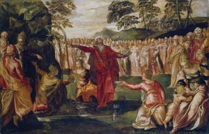 Moses Striking the Rock by Jacopo Robusti (workshop of) Tintoretto
