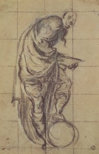 A Philosopher standing on a globe by Jacopo Robusti Tintoretto