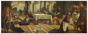 Christ Washing His Disciples Feet by Jacopo Robusti Tintoretto