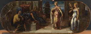 Esther and Ahasuerus or Solomon and the Queen of Sheba by Jacopo Robusti Tintoretto