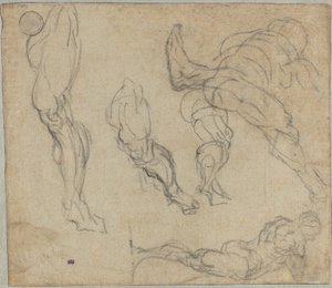 Figures and Legs by Jacopo Robusti Tintoretto