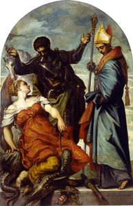 Saint Louis of Toulouse and Saint George, 1552 by Jacopo Robusti Tintoretto