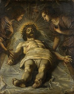 The Dead Christ with Two Angels by Jacopo Robusti Tintoretto