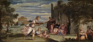 The Ordeal of Tuccia, c.1555 by Jacopo Robusti Tintoretto