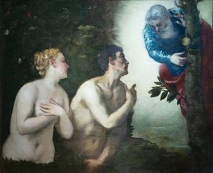 The Expulsion of Adam and Eve from the Garden of Eden by Jacopo Robusti Tintoretto