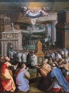 Procession of St Gregory the Great by Jacopo Zucchi
