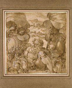 Study for the Allegory of San Gimignano and Colle Val d