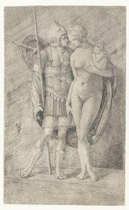 Mars in Armor and Naked Venus with Cupid