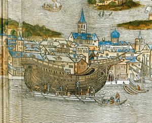 Building a Galley in a Venice Shipyard by Jacopo de