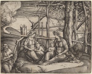 The Holy Family with Saint Elizabeth by Jacopo de