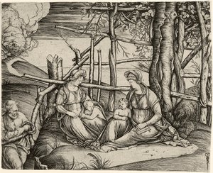 The Holy Family with St. Elizabeth and the Infant St. John by Jacopo de Barbari