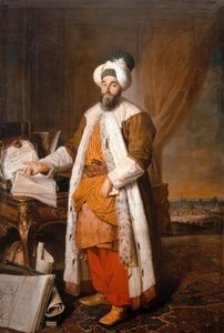 Portrait of Mehemet Said Pacha, Bey of Rumelia, special ambassador of the Ottoman Sultan Mahmoud I