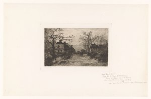 Village Street with Figures by Jacques Barthélemy Appian (Adolphe)