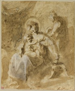 The Holy Family Resting on the Flight into Egypt