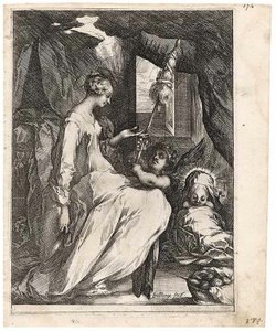 The Virgin and Child with Distaff and an Angel by Jacques Bellange