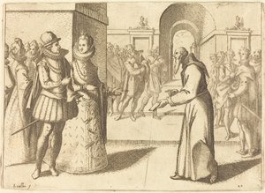 A Capucio Bringing Thanks of the King of Bavaria by Jacques Callot