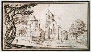 A church in Lorraine and a neighbouring building