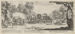 Attack on a Stagecoach, Plate 8 from the Series 