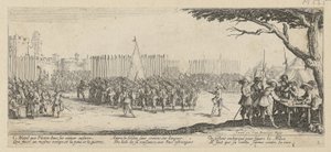 Recruitment of Troops, Plate 2 from the series "Horrors of War" by Jacques Callot