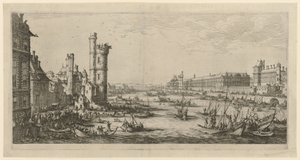 View of the Louvre, Sheet from the Series 