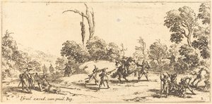 Attacking Travelers on the Highway by Jacques Callot