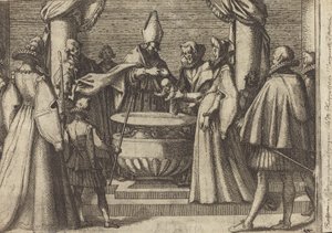Baptism of the Prince of Spain by Jacques Callot