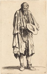 Beggar with Rosary by Jacques Callot