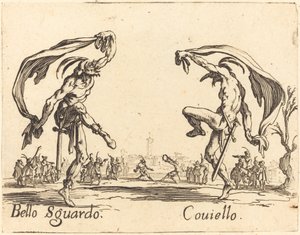Bello Sguardo and Coviello by Jacques Callot
