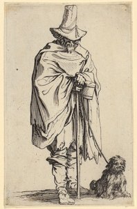 Blind Man and His Dog, Plate 22 from the Series 