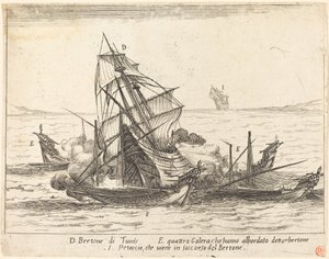 Boarding of the Bertone by Jacques Callot