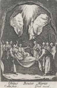 Burial of the Virgin, No. 12 from The Life of the Virgin by Jacques Callot