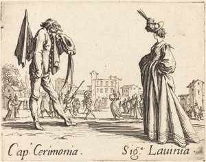 Cap. Cerimonia and Siga. Lavinia by Jacques Callot