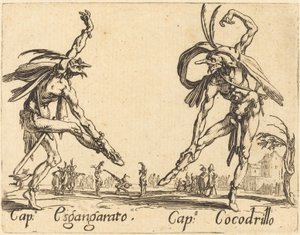 Cap. Esgangarato and Cap. Cocodrillo by Jacques Callot