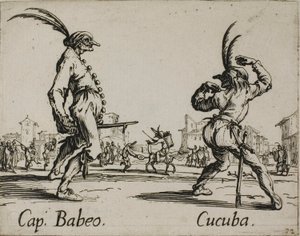 Capitan Babeo - Cucuba, Plate 16 from Balli di Sfessania by Jacques Callot