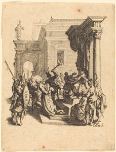 Christ Condemned to Death by Pilate by Jacques Callot