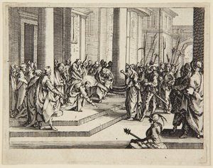 Christ and the Adulteress by Jacques Callot