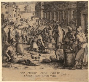 Christ and the Corn Merchants by Jacques Callot