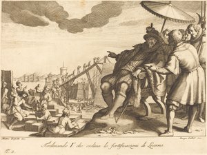 Construction and Fortification of the Port of Livorno by Jacques Callot