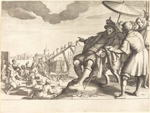 Construction and Fortification of the Port of Livorno by Jacques Callot