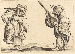 Dancers with Lute by Jacques Callot