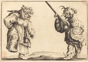 Dancers with Lute by Jacques Callot